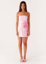 Sugar Rush Strapless Mini Dress - Pink - 图片 2