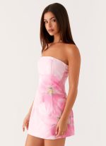 Sugar Rush Strapless Mini Dress - Pink - 图片 3