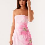 Sugar Rush Strapless Mini Dress - Pink