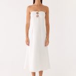 Sun Searching Midi Dress - White