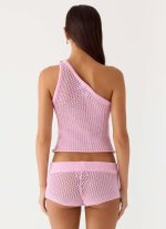 Sunray Shine Crochet Top - Pink - 图片 3