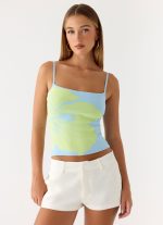 Sunray Skies Knit Top - Pale Blue - 图片 4