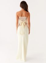 Sweet Energy Strapless Maxi Dress - Yellow - 图片 4