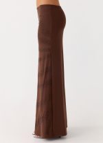Sweet Sky Beaded Maxi Skirt - Chocolate - 图片 2