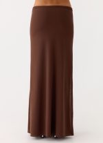Sweet Sky Beaded Maxi Skirt - Chocolate - 图片 3
