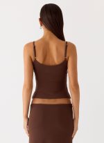Sweet Sky Beaded Top - Chocolate - 图片 6
