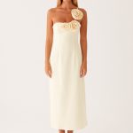 Sweetpea Midi Dress - Yellow