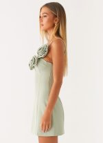 Sweetpea Mini Dress - Sage - 图片 3