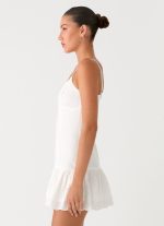 Sync Love Broderie Mini Dress - White - 图片 3
