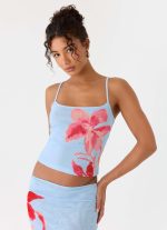 Tamia Cami Top - Blue Petal - 图片 6