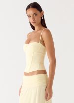 Tayana Corset Top - Yellow - 图片 2