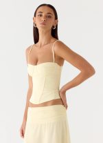 Tayana Corset Top - Yellow - 图片 5
