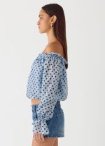 Tedara Top - Blue Mocha Dot - 图片 5