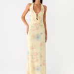 Tedder Halter Maxi Dress - Spring Meadow