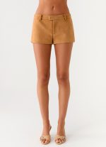 Thats Chill Mini Shorts - Brown