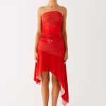 Think About It Midi Dress - Fire Red
