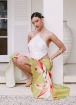 Tijana Beaded Halter Top - Ivory - 图片 5