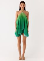 Twin Flame Mini Dress - Green Gradient - 图片 4