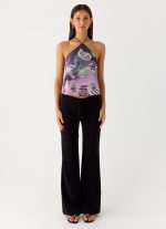 Twisted Love Halter Top - Ombre Floral Affair - 图片 2