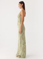 Ultra Quiet Halter Maxi Dress - Wispy Fern - 图片 2