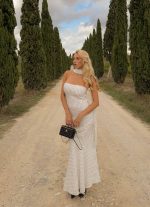 Under The Pagoda Maxi Dress - White Polkadot - 图片 2