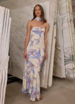 Under The Pagoda Maxi Dress - Violet Blossom - 图片 2