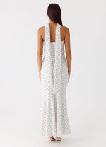 Under The Pagoda Maxi Dress - White Polkadot - 图片 6