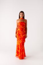 Under The Pagoda Maxi Dress - Orange Floral - 图片 7