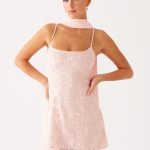 Vision Sequin Mini Dress - Pink