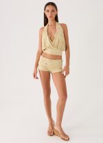 Vivienne Halter Top - Pale Olive - 图片 6