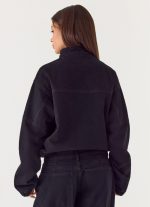 Waylon Denim Bomber Jacket - Black - 图片 3