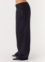 Waylon Low Rise Denim Jeans - Black - 图片 2