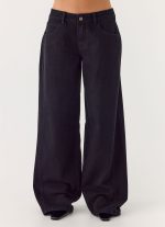 Waylon Low Rise Denim Jeans - Black