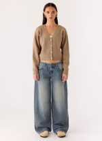 Waylon Low Rise Denim Jeans - Mid Wash Blue - 图片 4