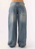 Waylon Low Rise Denim Jeans - Mid Wash Blue - 图片 6