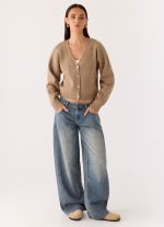 Waylon Low Rise Denim Jeans - Mid Wash Blue - 图片 8