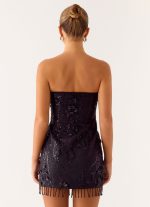 Wear My Kiss Mini Dress - Black - 图片 4