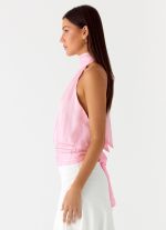 Willow Chiffon Top - Baby Pink - 图片 2