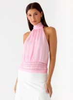 Willow Chiffon Top - Baby Pink - 图片 5