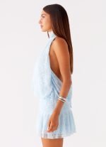 Willow Lace Mini Dress - Blue - 图片 3