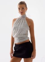 Willow Sequin Top - Silver - 图片 7