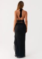 Wrenna Halter Neck Maxi Dress - Black - 图片 7