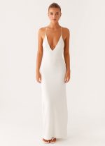 Yalina Knit Maxi Dress - Ivory - 图片 2