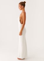 Yalina Knit Maxi Dress - Ivory - 图片 3