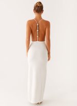 Yalina Knit Maxi Dress - Ivory - 图片 4