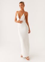 Yalina Knit Maxi Dress - Ivory - 图片 6