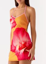 Yura Mini Dress - Orange Floral Spritz - 图片 6