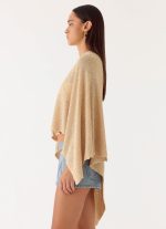 Zaire Infinity Multiway Knit Cape - Shimmer Gold - 图片 2