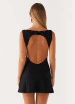 Zavia Mini Dress - Black - 图片 4