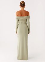 Marla Long Sleeve Maxi Dress - Sage - 图片 5